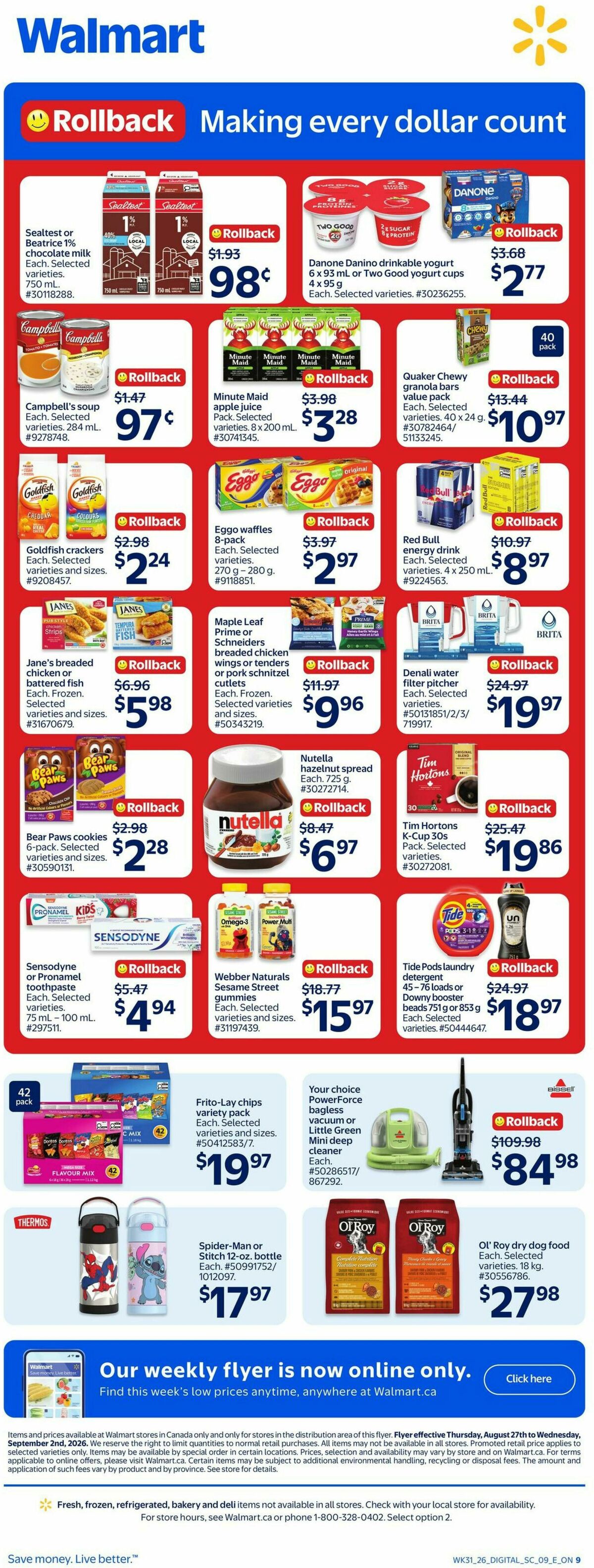 Walmart Flyer from August 27