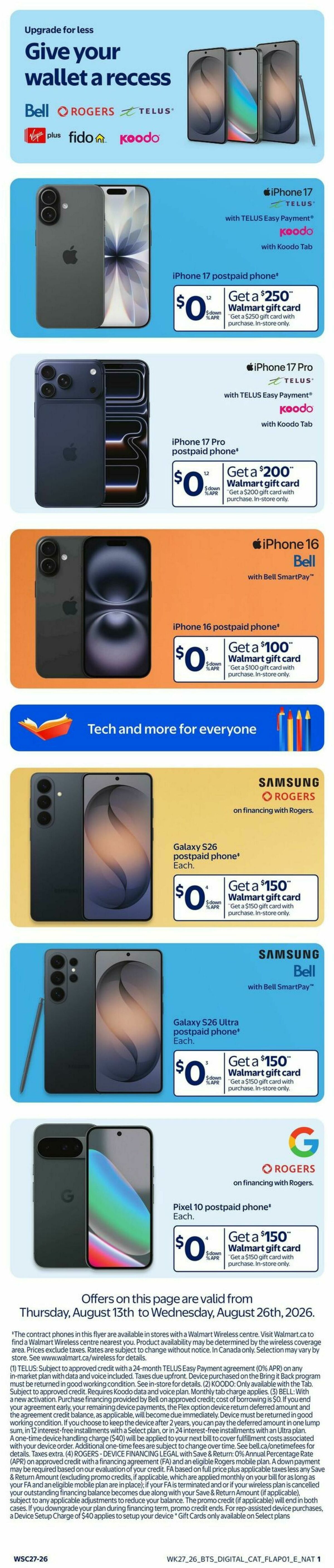 Walmart Flyer from August 27