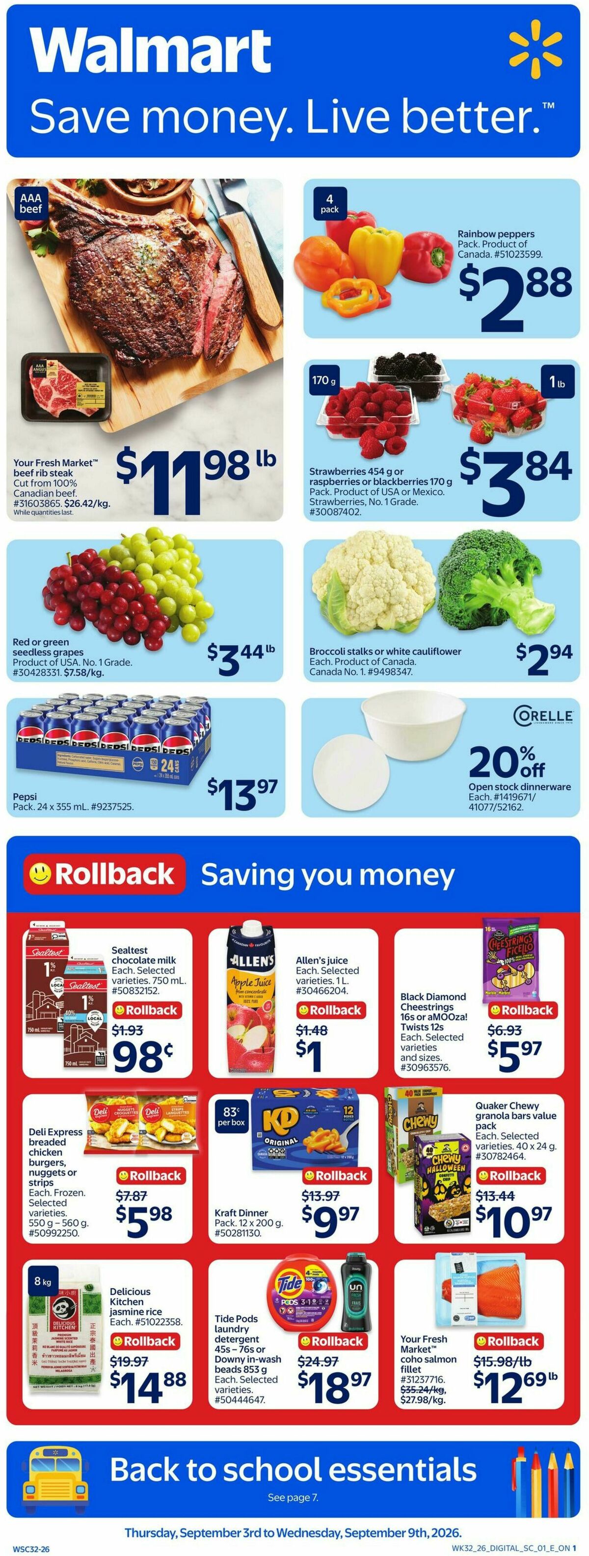 Walmart Flyer from September 3