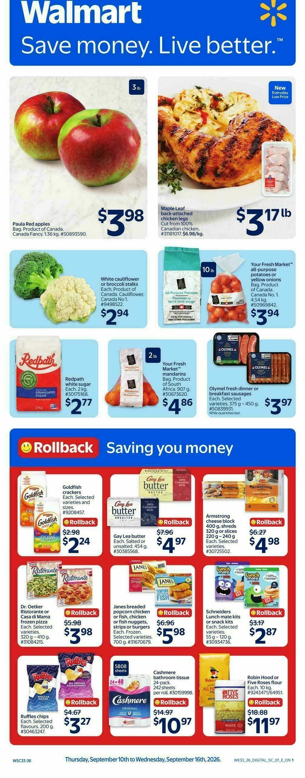 Walmart Flyer from September 10