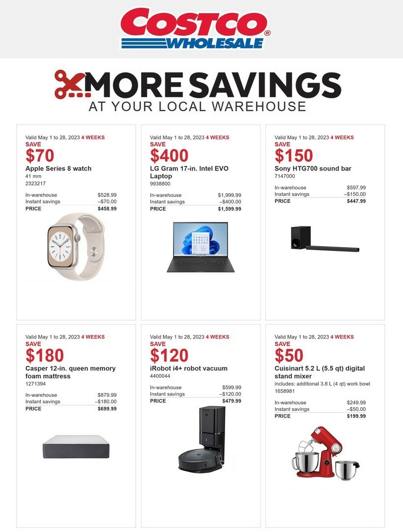 Costco Flyer from May 1