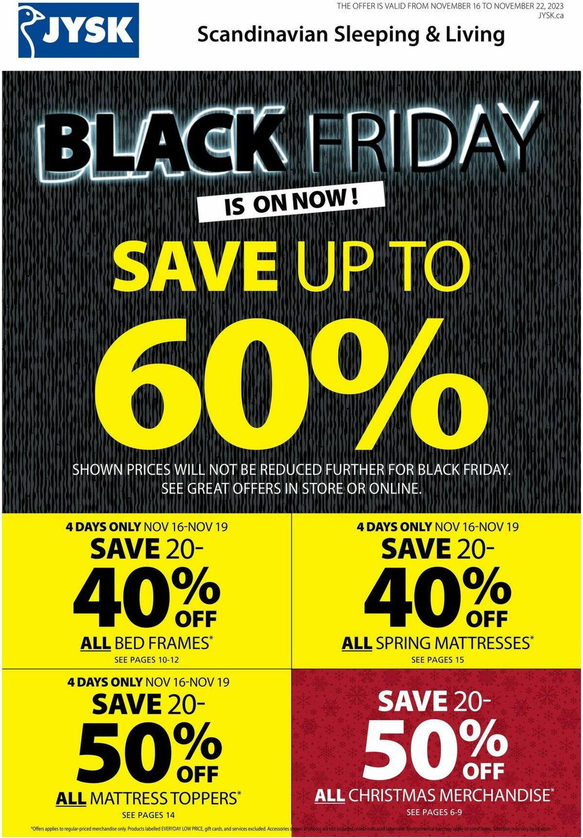 JYSK Flyer from November 16