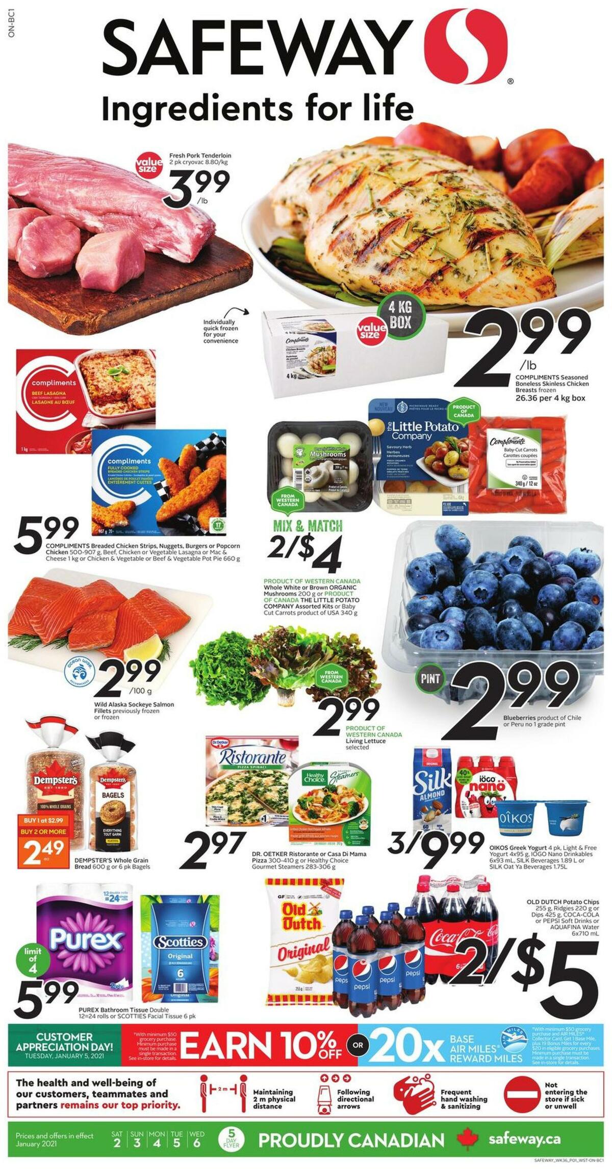 Safeway Flyer from January 2