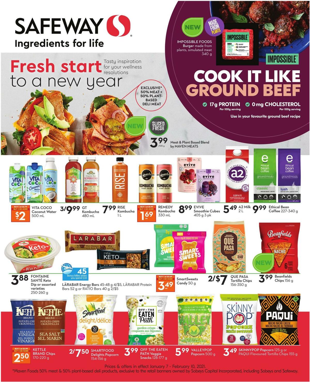 Safeway Fresh Start Flyer Flyer from January 7