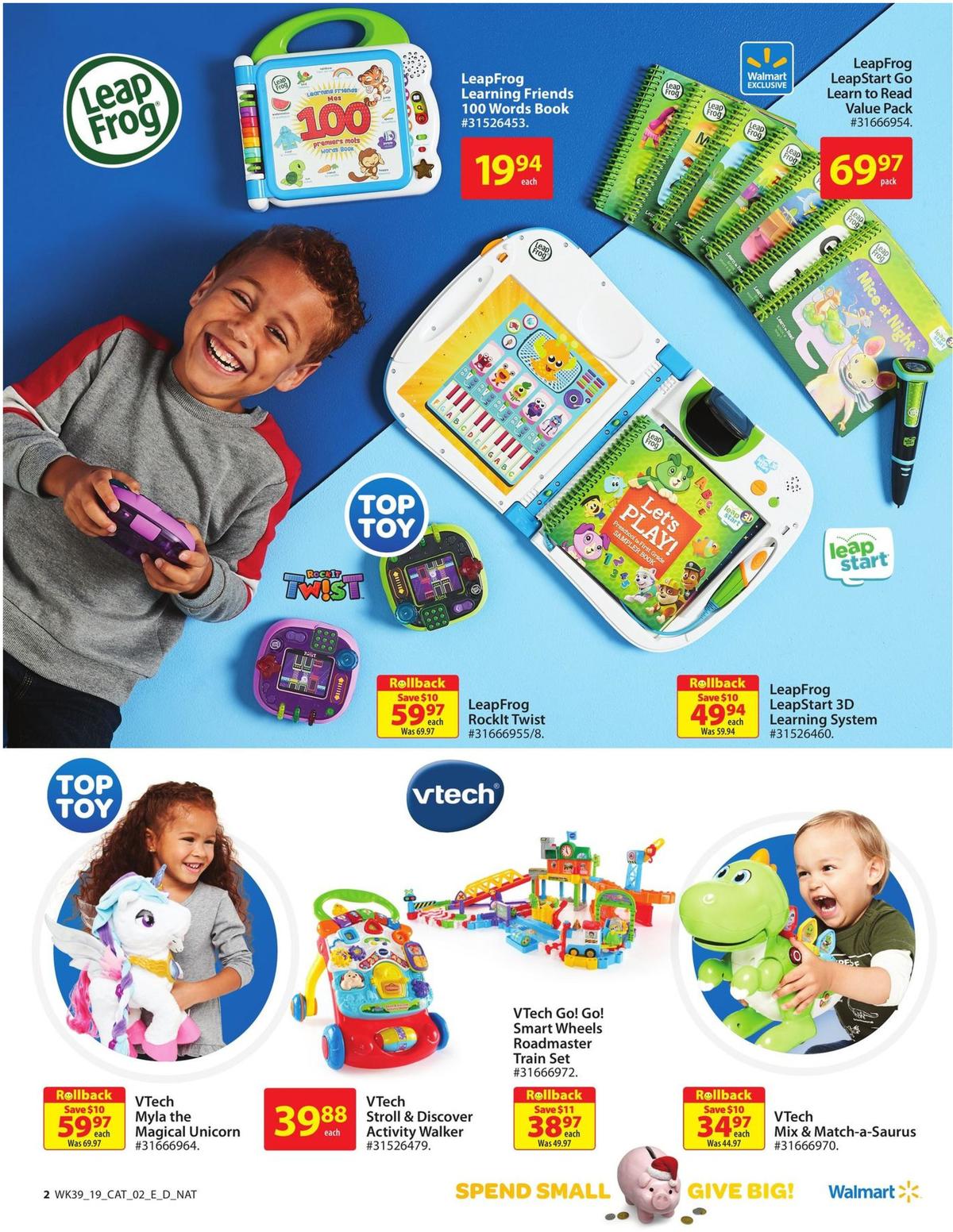 Walmart Toy Shop Flyer for October 17 - Page 2