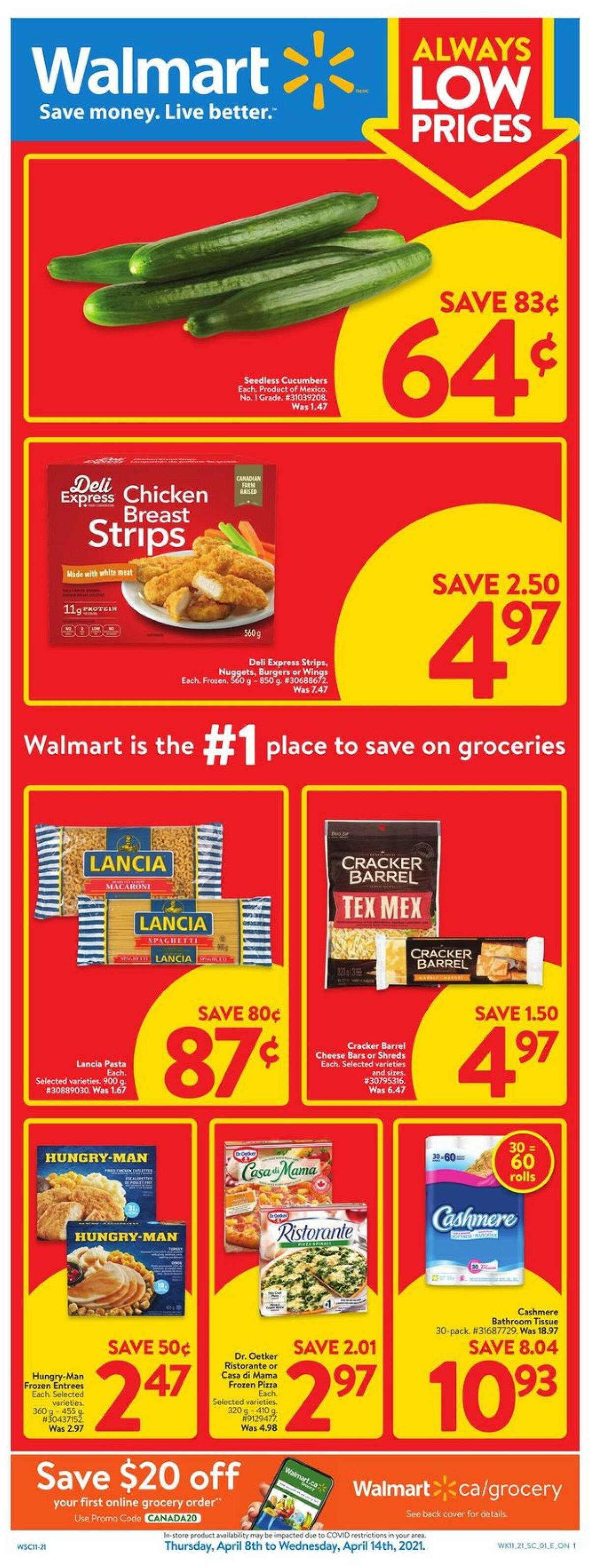 Walmart Flyer from April 8