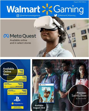 Walmart August Gaming Catalogue