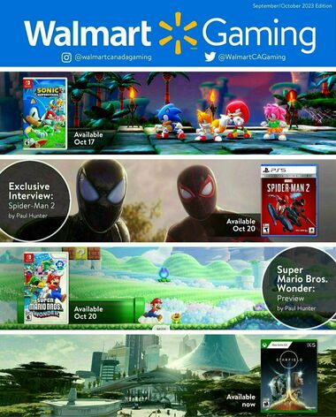 Walmart September/October Gaming Catalogue