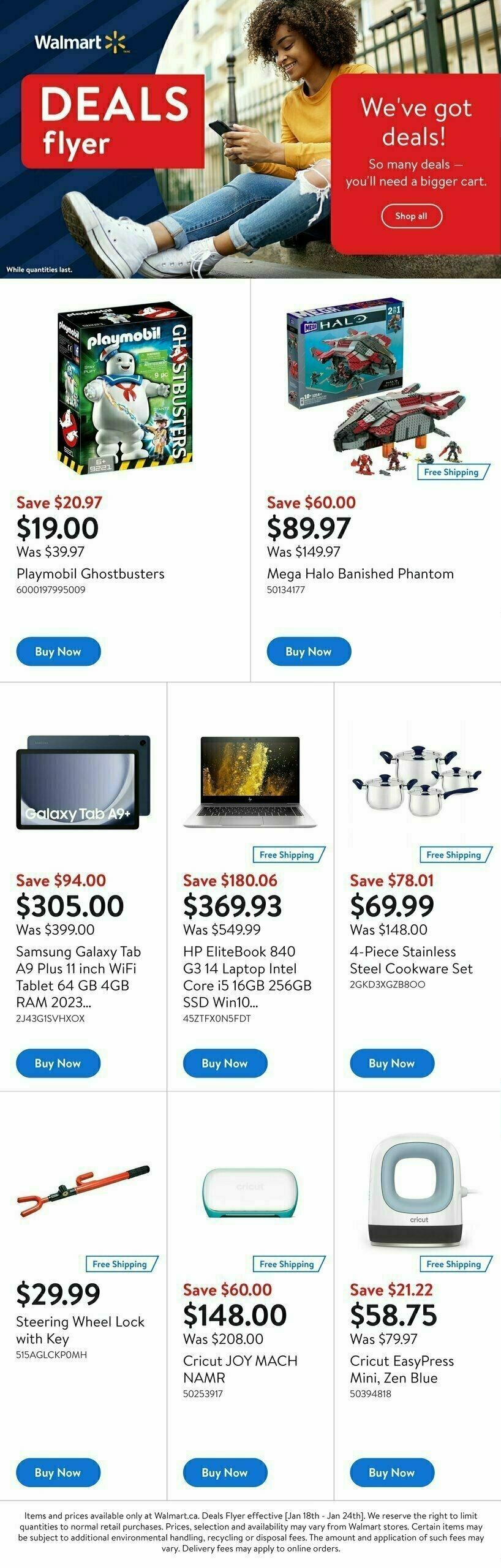 Walmart Deals Flyer Flyer from January 25